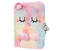 PESLNG Diario Secreto Niña Diario con Cerradura, Ideal para el Regreso a Clases y Regalos Especiales (Gato de dibujos animados, Multi)