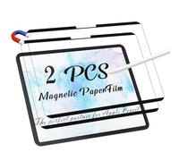 Peslv Paquete de 2 películas magnéticas para iPad Pro de 11 pulgadas 5ª (2024, M4), tacto como escribir dibujar en papel, protector de pantalla mate extraíble antirreflejos de huellas dactilares,