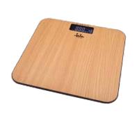 Jata Hogar MOD. 498 - Báscula de baño con superficie laminada de alta resistencia, color marrón