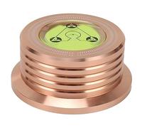 Peso de Registro, Estabilizador de Disco de Peso de Vinilo Profesional de 50 Hz 45 RPM para Reproductor de Discos de Vinilo LP, Estabilizador de Disco de Metal Portátil con (Oro Rosa)