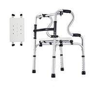 Peso ligero para personas mayores con ruedas de asiento, vertical estrecho y plegable para baño/inodoro/ayuda para la movilidad, altura ajustable, doble comodidad