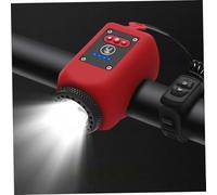 Pesoncarl 2 en 1 Luces de Bicicleta y bocina, luz ebike Impermeable con 4 Modos de iluminación, bocina de Bicicleta de 110 dB con 5 Modos de Sonido Recargables, Faros Delanteros