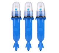 Pesoncarl 3 bengalas para Barcos, bengalas Marinas electrónicas aprobadas por la Guardia Costera, señales de Emergencia Impermeables para Redes de Pesca, Boyas y Barcos, Azul, flotadores de Piscina