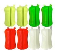 Pesoncarl 8pcs Clips de caña de Pesca, Soporte de caña de Pesca portátil, Soporte de Silicona Multifuncional, Bola Fija Ligera, Clip de unión de Poste, Accesorios de Mosca, Deportes