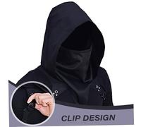 Pesoncarl Bufanda de Capucha cibernética, un Asesino de Disfraces Medievales de Talla, Disfraz de Cuello de Invierno Unisex Sombrero de Capa para Cosplay de Halloween y Ropa Diaria, Juguetes