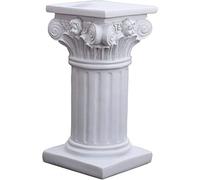 Pesoncarl Columnas griegas Decorativas, pilares Romanos, decoración de estatuas griegas 3.7 Pulgadas, Soporte de Pedestal de Columna Blanca para Mesa de Boda, estatuas de esculturas de jardín