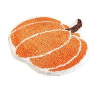 Pesoncarl Decoraciones de Halloween, Alfombra de baño de Halloween, Linda Alfombra de Calabaza de 24x24, de baño Suave y esponjosa Absorbente de Agua, Antideslizante, Lavable para Cocina, Sala d