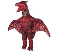 Pesoncarl Disfraz de Dinosaurio Pterodáctilo Rojo Disfraz de Dinosaurio Inflable Divertido de Halloween para Fiesta Halloween Cosplay