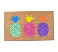 Pesoncarl Felpudo de Fibra de, Bonito tapete para Puerta Suave y Absorbente de Agua de 16x24 Pulgadas, tapete de Bienvenida de piña, Lindo baño Antideslizante para Entrada de Puerta Principal, jardín