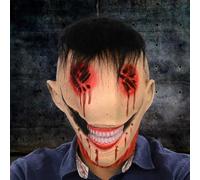 Pesoncarl Halloween Mask Soft Ladex Scary Mask with Bloody Eyes & Evil Grin Horror con Agujeros de ventilación Una Talla de tamaño más atemorizada para Adultos Cosplay de Halloween, 2025