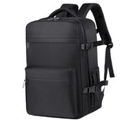 Pesoncarl Mochila de viaje con bomba de vacío, mochila de trabajo impermeable y de gran capacidad, bolsa de compresión para vuelo y negocios (negro)