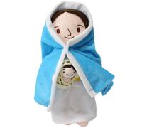 Pesoncarl Muñeca de Peluche de Jesús, 13 Pulgadas Linda María con muñeca de Jesús, Peluche Suave, Juguetes Cristianos religiosos para niños Que bautizan Regalos de Pascua, Juguetes