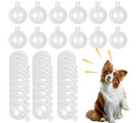 Pesoncarl Squeakers 50pcs Reemplazo de 27 mm Peleadores de Juguete Transparente Inserto de Ruido Inserto Reparación Redonda para Juguetes para Perros Muñecas Juguetes para bebés