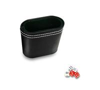 Pesoncarl Taza de Dados, Taza de Dados de Cuero silenciosa de Doble Capa de 2, 8x1, 4 Pulgadas, apilamiento portátil para Bar KTV Poker Liars Party Games Party Favor