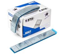 Pesos Adhesivos Stix Edgy Slim de Zinc para Llantas 60g 100 Uds | División en segmentos de 5g y 10g, ideal para llantas de aleación, perfil bajo, apto para equilibrado de neumáticos