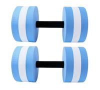 Pesos aeróbicos acuáticos: 27 x 13 cm, mancuernas de agua versátiles para ejercicio en la piscina, equipo de ejercicio acuático de 2 piezas, accesorios de natación para adultos y niños