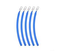 Pesos de arrastre antideslizantes para aparejos flotantes de arrastre con acción de ruido de disparo de acero y revestimiento de goma marina para equipo de pesca, kit de 5 piezas (3 oz/85 g, azul)