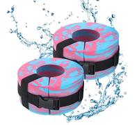 Pesos De Tobillo Aeróbicos De Agua: Puños Acuáticos De Natación, Pesas De Tobillo De Agua | Anillo De Flotación Aeróbicos Aguaa, Pesas De Ejercicio De Piscina Ajustable De Los Cinturones De Armas Pa