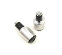 Pesos Finales De Barra De Motocicleta Adecuados para CBR600RR CBR600RRA CBR650F CBR650R ABS CB125F CB125R CBR125R Extremos Manillar Motocicleta(1 Pairs Silver-A)