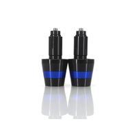 Pesos Finales De Barra De Motocicleta Adecuados para ER-6f ER6F ZX-10R ZX10R ZX-6R 636 Extremos Manillar Motocicleta(1 Pairs Blue-B)