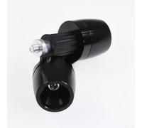 Pesos finales para manillar de motocicleta, mecanizado CNC, aleación de aluminio, contrapeso, deslizadores para manillar anticolisión en varios vehículos (negro y negro)