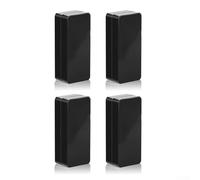 Pesos magnéticos para bandera al aire libre, con revestimiento de silicona e imanes resistentes para mantener las banderas seguras en todas las condiciones climáticas (un par de negros)