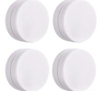 Pesos magnéticos resistentes para cortinas, 8 onzas, impermeables, con revestimiento de goma, clips de sujeción para exteriores, patio, playa, cabaña, paneles de privacidad, 4 pares (1 par de blanco)