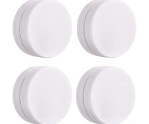 Pesos magnéticos resistentes para cortinas, 8 onzas, impermeables, con revestimiento de goma, clips de sujeción para exteriores, patio, playa, cabaña, paneles de privacidad, 4 pares (1 par de blanco)