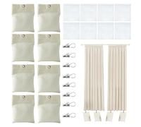 Pesos para Cortinas al Aire Libre, 8 Bolsas con Peso, Mantel de fijación Pesada, Bandera de jardín, Ducha, Patio, Soporte Decorativo para pérgola, Cortinas, cabaña, cenador