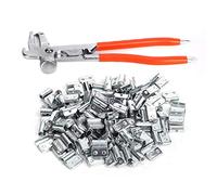 Pesos para equilibrar las ruedas de los neumáticos, 100 piezas 10 g/0,35 oz Clip de aleación aluminio la rueda de gancho Equilibrio de peso Estilo P Reparación de neumáticos para automóviles con