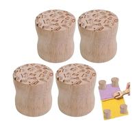 Pesos redondos de patrones de madera - Round Wooden Pattern Making Weights - Dressmaking Cloth Weight for Sewing Quilting Ironing, Paperweight for Writing & Drawing Say goodbye to slipping and sliding