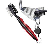 Pespa de golf y limpiador de ranuras, cepillo de limpiador de club de golf,Limpiador de mango de doble cara portátil | Accesorios deportivos eficientes ligeros para el curso al aire libre