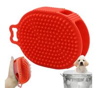 Pespa para baño para perros, cepillo de doble cara, cepillo de aseo de silicona | Herramienta de limpieza de olas hecha para mascotas de pelo largo y corto, un cepillo para la