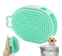 Pespa para baño para perros, cepillo de doble cara, cepillo de aseo de silicona | Herramienta de limpieza de olas hecha para mascotas de pelo largo y corto, un cepillo para la