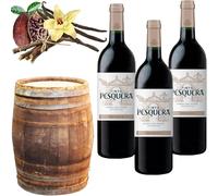 Pesquera Crianza 2021 - Vino Tinto - Sabor a Cacao, Vainilla y Regaliz, un señor vino ideal para comidas familiares o regalos enternezedores - Pack 3 Botellas 75cl