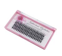 Pesta as postizas Bodermincer 20D, 0,07 mm de grosor, 8-22 mm a elegir, extensiones individuales de vis n natural largo, hechas a mano (16 mm)