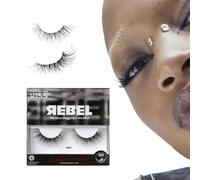 Pesta as postizas KISS Lash Couture Rebel Collection 'Rockstar' de 12 mm. Incluye 1 par. Aptas para lentes de contacto. F ciles de aplicar. Pesta