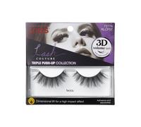 Pesta as postizas KISS Lash Couture Triple Push-Up Teddy' 12 mm Incluye 1 par de pesta as Aptas para lentes de contacto F ciles de aplicar Pesta