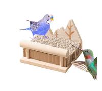 Pesta de juguete para perca para bailar para pájaros y loros, robusto juguete para posar está hecho con ácos de madera multi- para estimular el salto y la escalada, M