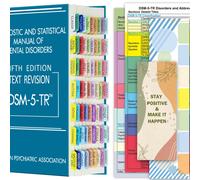 Pestaas de ndice para las pestaas DSM-V-T-T-TR codificadas por color DSM-5-TR y codificadas por colores y el marcador inspirador codificado por la