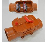 Pestan, Válvula antirretorno doble de plástico, diámetro de 110 mm, cierre antirretorno, protección contra ratas para tubos HT/KG