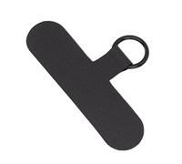 Pestaña de la Correa para Colgar el Teléfono, Fácil de Conectar Universal Menos Interferencia Parche de Cordón de Nylon para Teléfono Móvil para Collar o Cuerda de Muñeca (Negro)
