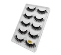 Pestañas 10/20/50/100 Cajas de pestañas 5 Pares de pestañas postizas Naturales Gruesas y esponjosas pestañas sintéticas a Granel G6 (Color: G604S, tamaño: 10 Cajas)