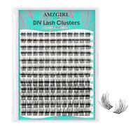 Pestañas 144 unidades DIY Cluster Pestañas D Curl Extensiones de Pestañas Individuales Extensiones de Pestañas Volume Rizador de Pestañas en casa (Starlash Whispers, D-mix8-16 mm)