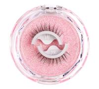 Pestañas adhesivas reutilizables sin pegamento ni se necesitan 3 segundos para poner pestañas postizas con pegamento a rayas para mujer