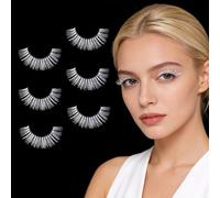 Pestañas artificiales carnaval, 3 pares pestañas blancas para fiestas, cosplay, fiestas temáticas, carnavales, mascaradas, representaciones teatrales y Halloween