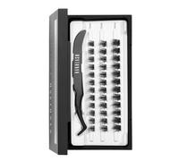 Pestañas autoadhesivas Nanolash - pre glued pestañas, pre-pegadas pestañas en racimos, DIY pestañas postizas pre glued, pestañas postizas self adhesive kit de extensión (REGULAR, SLEEK)