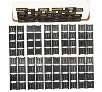 Pestañas bíblicas de 80 pcs 0.2x0.2 '' Pestañas de cuero 66 Goldia de oro 14 Accesorios bíblicos en blanco de pick & Stick para creyentes cristianos Blackbible