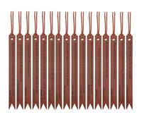 Pestañas bíblicas de cuero 16pcs pestañas bíblicas de lujo para mujeres hombres fáciles de leer y aplicar etiquetas para una fácil navegación marrón