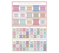 Pestañas bíblicas para hombres y mujeres - Pegatizas de índice bíblico de impresión grande - Etiquetas de estudio laminadas en múltiples colores y estilos - Pestañas de libros de diario